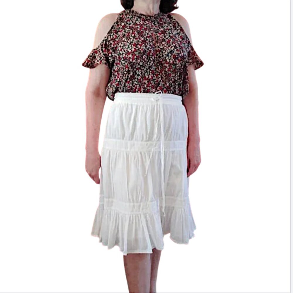 Derek Lam 10 Crosby  Georgette Cold Shoulder Blouse  size 2 - Picture 11 of 11